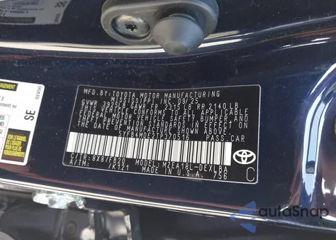 2026 Toyota Corolla Le from USA, damaged, VIN 5YFB4MDE2TP370516